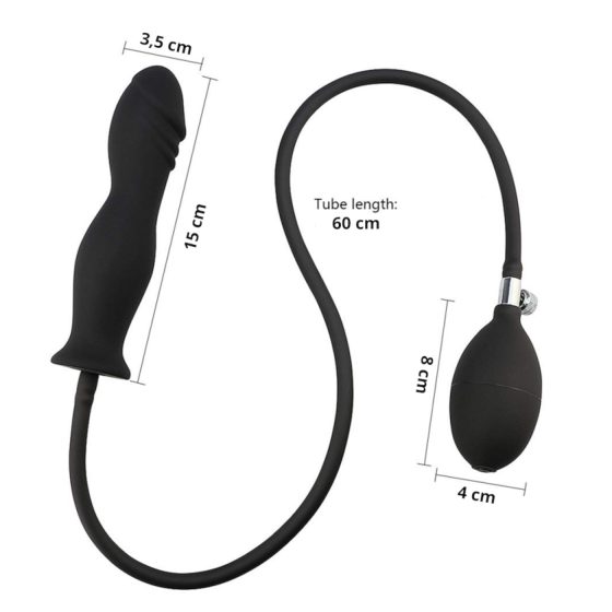 Wild Play - pumpálható anál plug (fekete)