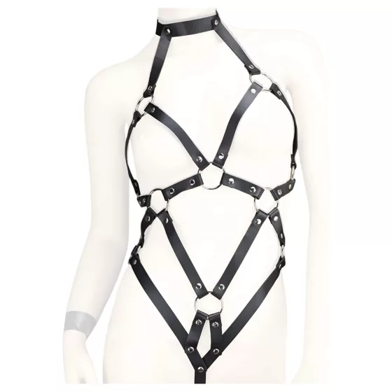Erospace Wild Play - tělový postroj body (černý)