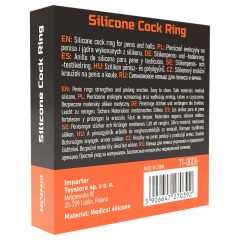   Men's Play - erekční kroužek na penis a varlata - černý