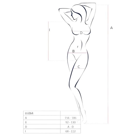 Passion BS064 - otevřené síťové body (červené) - S-L