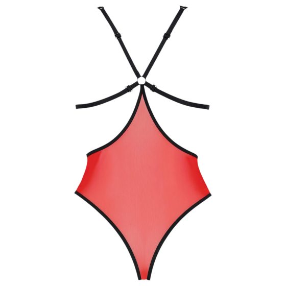 Passion Peonia - tělové šaty s výřezy na bocích (červené)