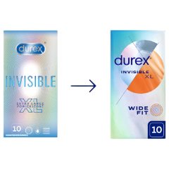 Durex Invisible XL - extra velké kondomy (10 ks)