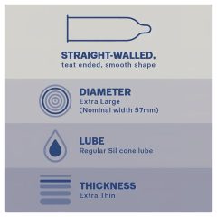 Durex Invisible XL - extra velké kondomy (10 ks)