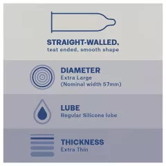 Durex Nude XL - extra velký kondom (10 ks)