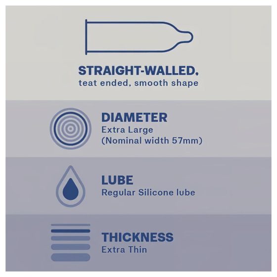 Durex Invisible XL - extra velké kondomy (10 ks)