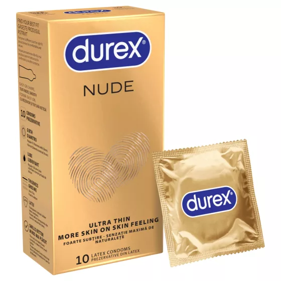 Durex Nude - tenké kondomy - 10 ks