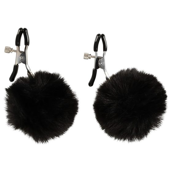 Magic Shiver - kolíčky na bradavky (černé) - eko balení