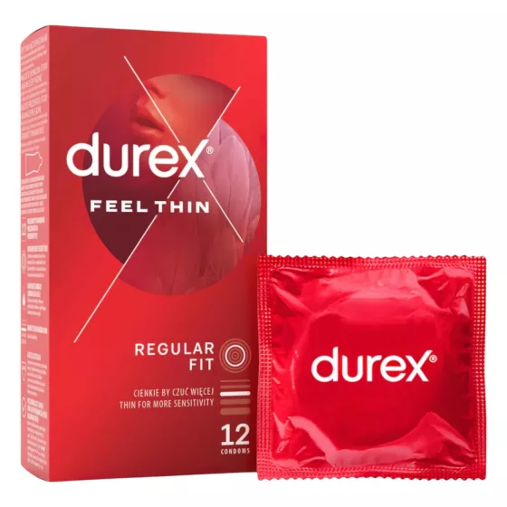 Durex Feel Thin - extra tenké kondomy - přirozený pocit - balení 2x12 ks