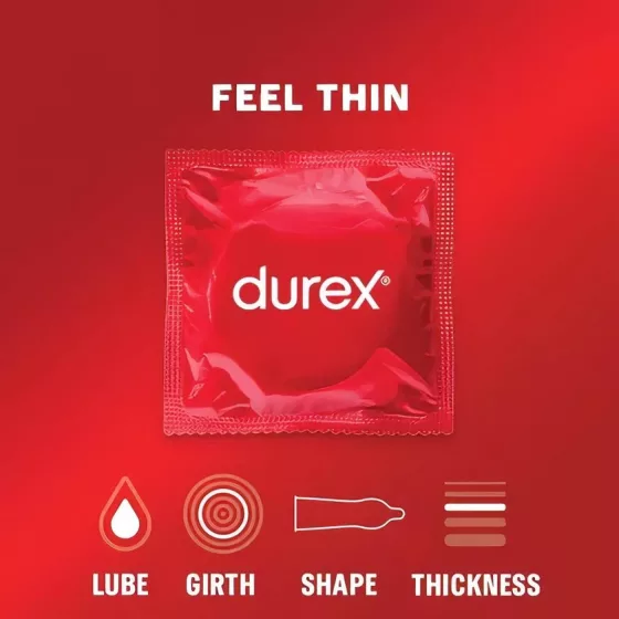 Durex Feel Thin - extra tenké kondomy - přirozený pocit - balení 2x12 ks