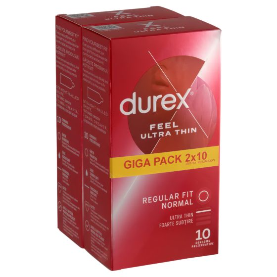 Durex Feel Ultra Thin – ultra realistický kondom (2x10 ks)