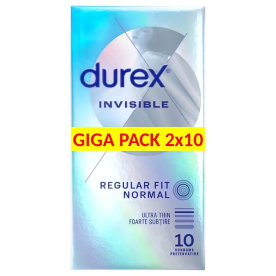 Durex Invisible Extra Sensitive - extra tenký kondom (2x10 ks)