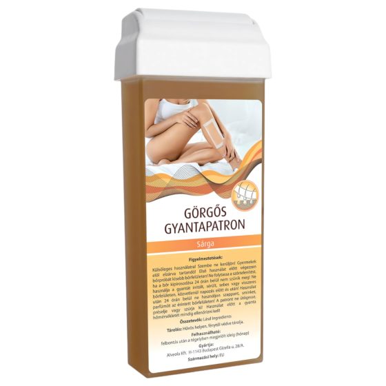 Kazeta s válečkovým voskem - široká hlavice (100 ml) - žlutá