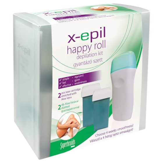 X-Epil - sada na depilaci voskem - Happy roll