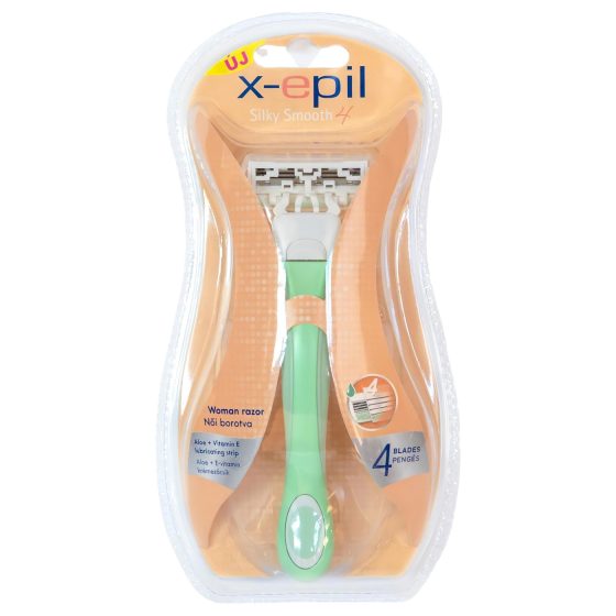 X-Epil Silky Smooth - dámské holítko s výměnnou hlavicí (4 čepele)