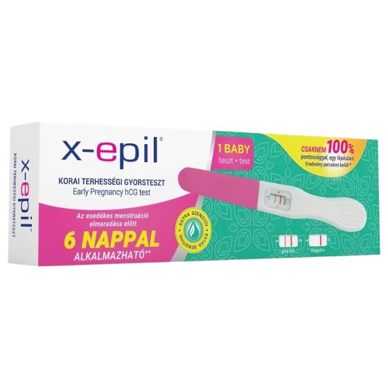 X-Epil Rychlotest pro Včasné Zjištění Těhotenství (1 ks)