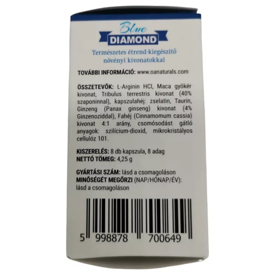 Blue Diamond - doplněk stravy pro muže - přírodní - 8 tablet