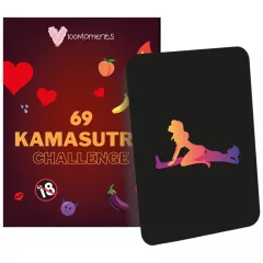   100Moments 69 Kamasutra Challenge - karetní hra se sexuálními polohami pro páry (69 karet)