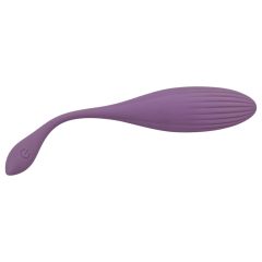   Eggs Series - vibrační rotační vajíčko s prstencem (fialová)
