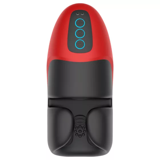 Lena - vibrační svěrací masturbátor (červený)