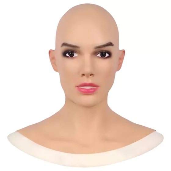 Silikonová ženská maska (přírodní)