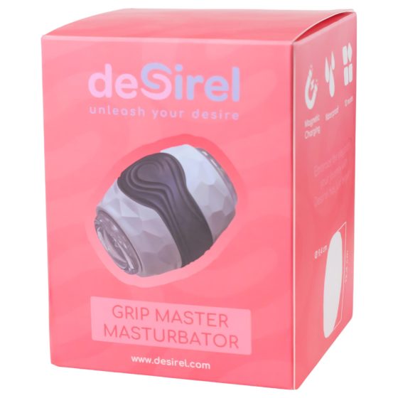 Desirel Grip Master - masturbátor s úzkým stiskem - šedý