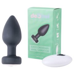   Desirel Easy Obsidian - anální vibrátor s rádiovým ovládáním, dobíjecí - černý