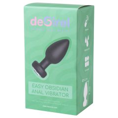   Desirel Easy Obsidian - anální vibrátor s rádiovým ovládáním, dobíjecí - černý