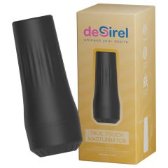   Desirel True Touch - realistická vibrační vagína (přírodní-černá)