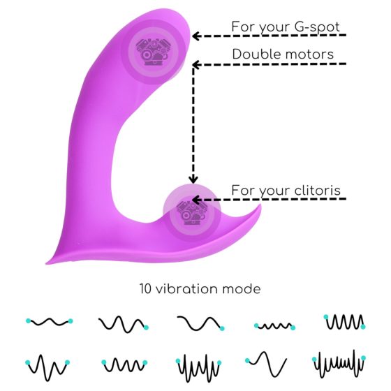 Desirel Insider - vibrátor na G-bod a prostatu - fialový