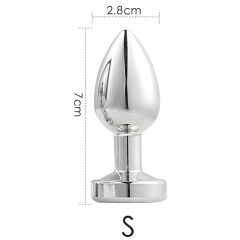   Desirel GlowPlug - svítící anální kolík - malý (stříbrný)