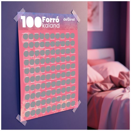 Desirel - kapesní plakát sexuálních poloh - společenská hra - maďarsky