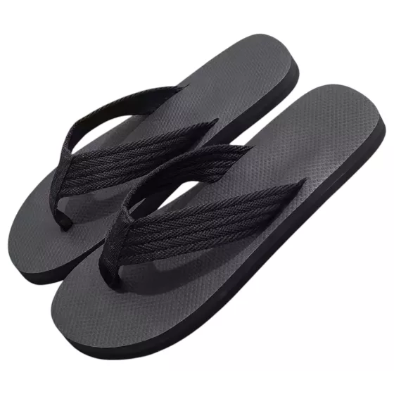 Flip-flop pantofle - penis motiv - černé - 42/43