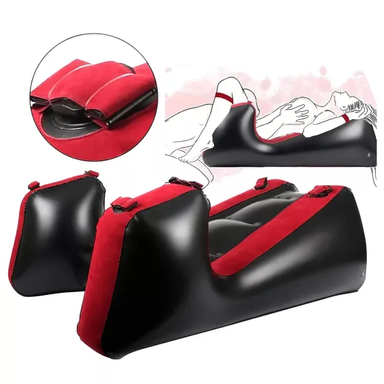 Desirel Magic Pillow - nafukovací pohovka na sexuální polohy (červená)
