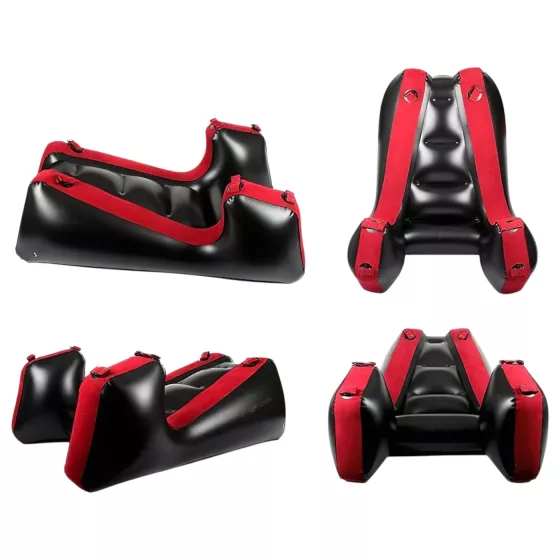 Desirel Magic Pillow - nafukovací pohovka na sexuální polohy (červená)