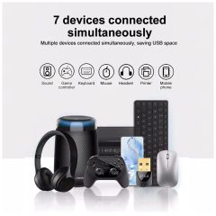 Bluetooth 5.4 USB adaptér pro až 7 zařízení