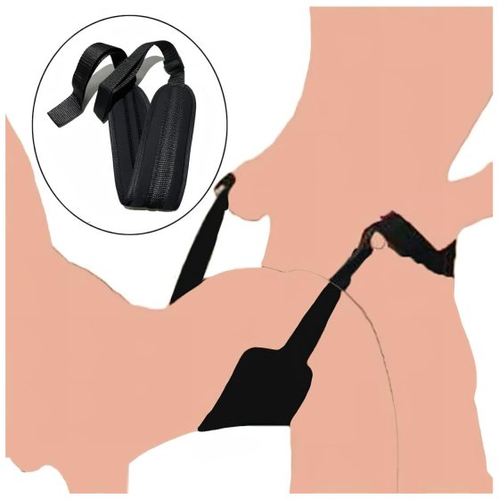 Lonely - BDSM pozice pás (černý)