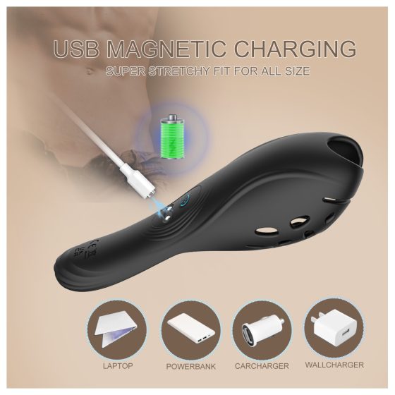 Biu-Biu - vibrátor na penis - černý