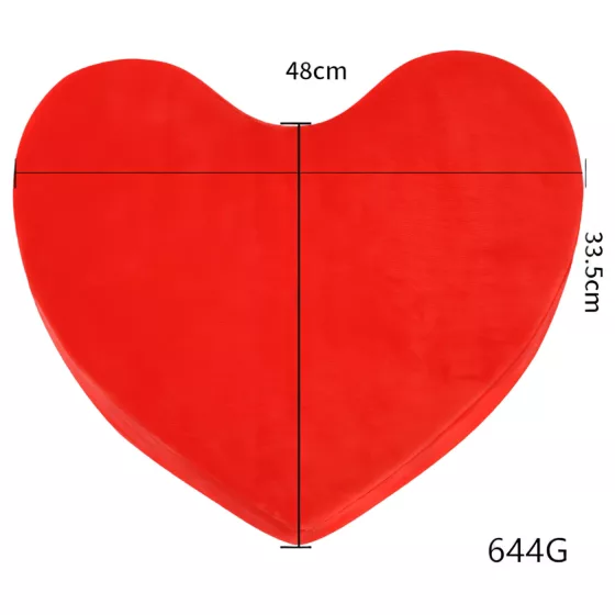 Desirel Magic Pillow - sexuální polštář ve tvaru srdce (červený)