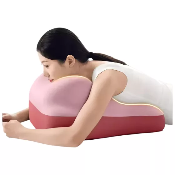 Desirel Magic Pillow - polštář z paměťové pěny s držákem na dildo (růžový)
