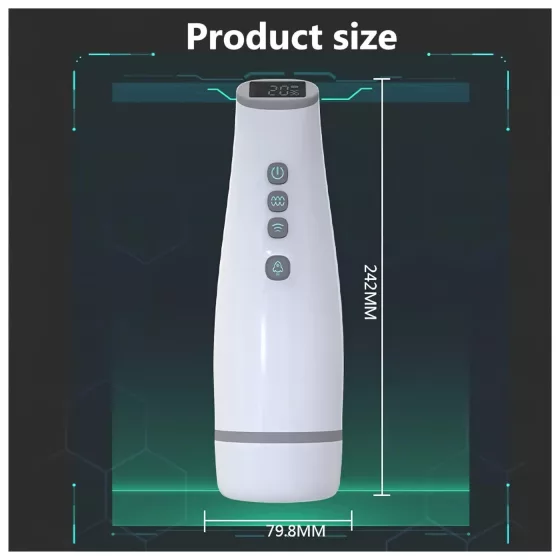 Lonely - automatický masturbátor sání, zahřívání, zvukové efekty - bílý