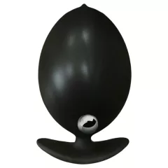   Kangvo - magnetický nafukovací anální kolík s válečkovou kuličkou (černý)