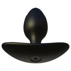   Kangvo - magnetický nafukovací anální kolík s válečkovou kuličkou (černý)