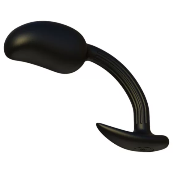 Kangvo - magnetický prostatický masážní anální kolík s kuličkovým válečkem (černý)