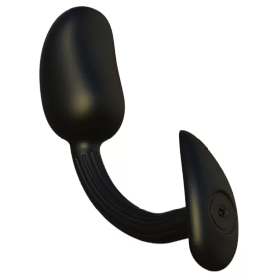 Kangvo - magnetický prostatický masážní anální kolík s kuličkovým válečkem (černý)
