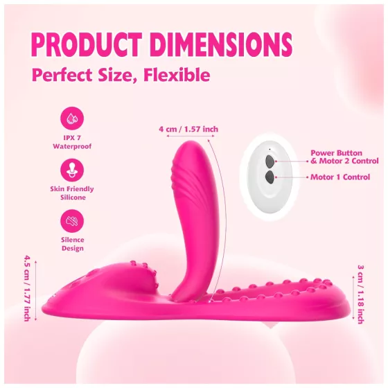Mroow - flexibilní polštářový vibrátor (růžový)