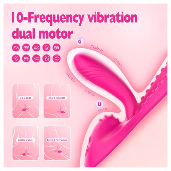 Mroow - flexibilní polštářový vibrátor (růžový)