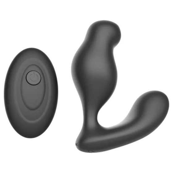 Mroow - prostatický vibrátor s dálkovým ovládáním (černý)