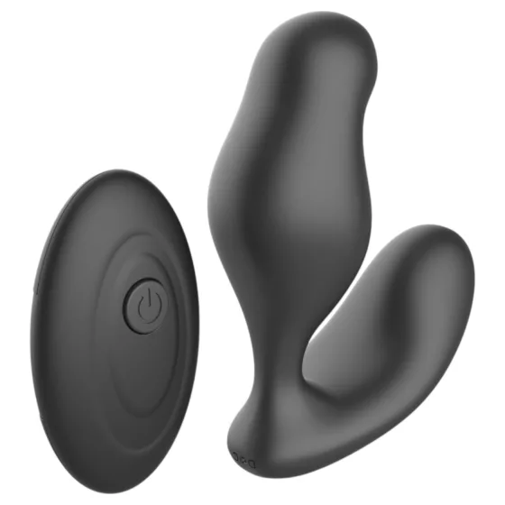 Mroow - prostatický vibrátor s dálkovým ovládáním (černý)