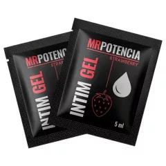 MrPotencia - intim gel - vodní lubrikant - jahoda 5ml