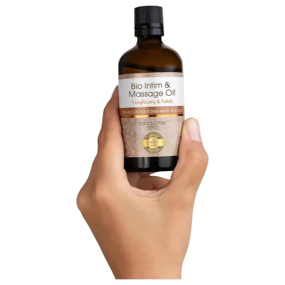 Kokosový olej - Bio Intimní a Masážní olej - hřebíček-skořice (80ml)